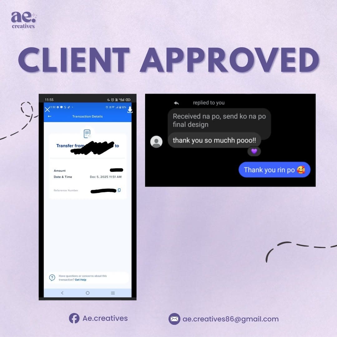Client-approved design work t-1