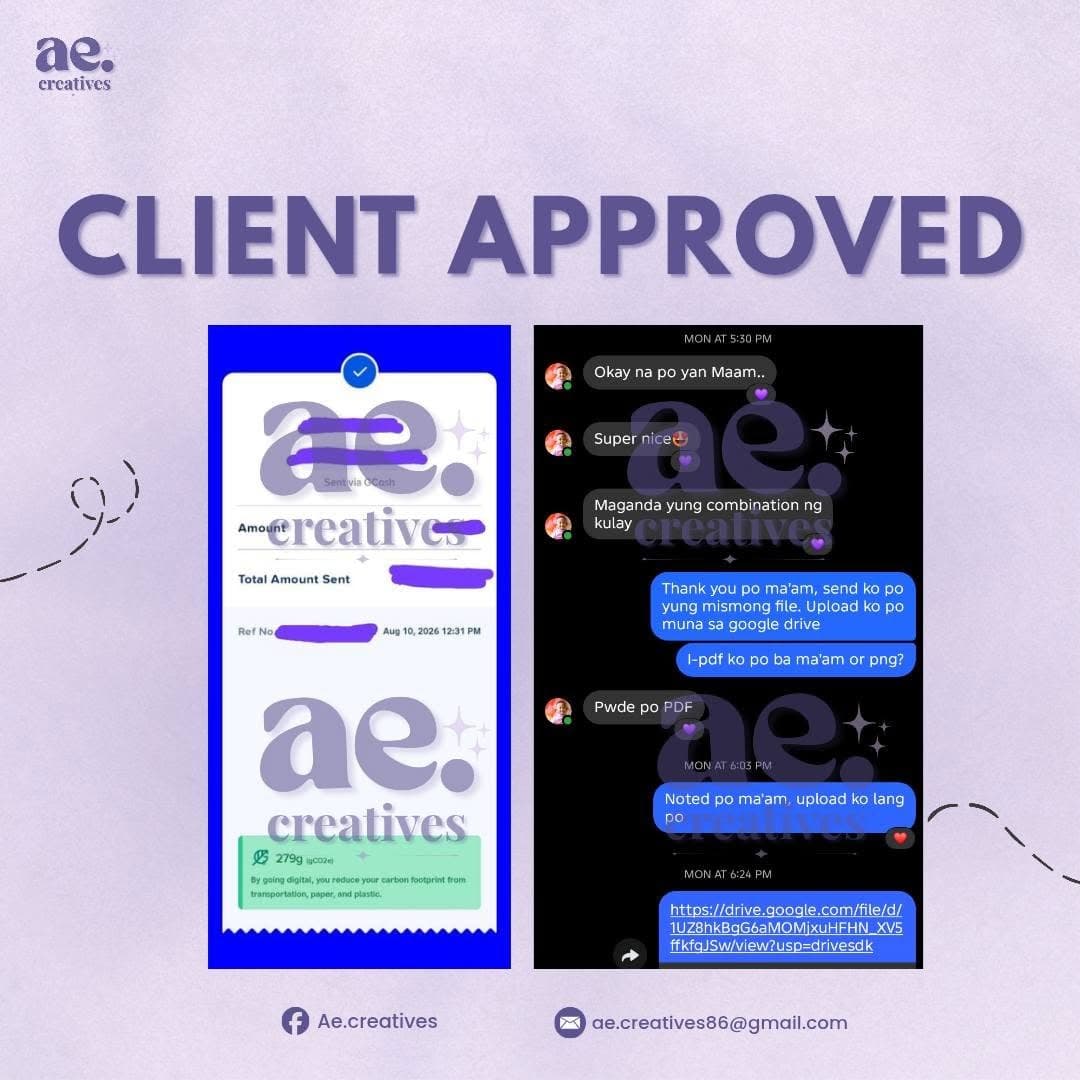 Client-approved design work t-15