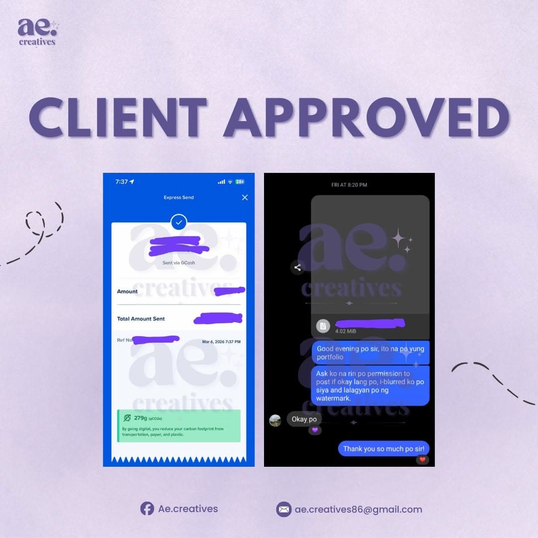 Client-approved design work t-7